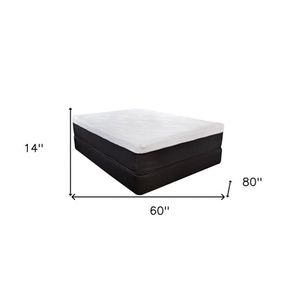 14" Hybrid Lux Memory Foam And Wrapped Coil Mattress Twin - FurniFindUSA