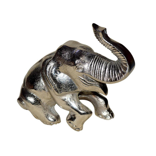 Descansa Silver Resting Elephant - FurniFindUSA