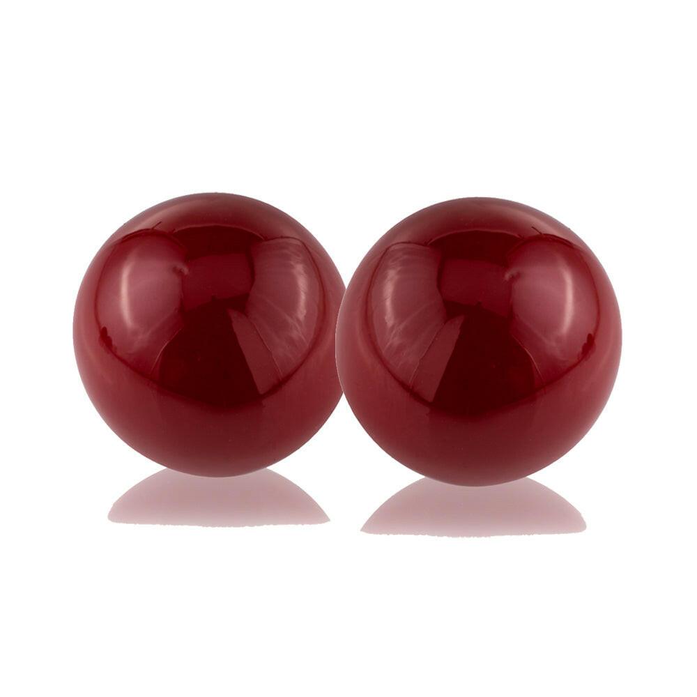 Bola Poppy Red Sphere/3"D - Set of 2 - FurniFindUSA