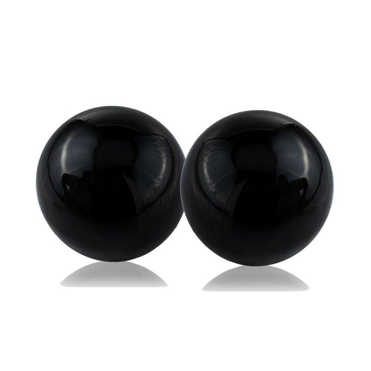 Bola Negra Black Sphere/3"D - Set of 2 - FurniFindUSA