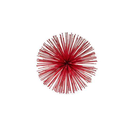 Erizo Spiked Medium Red Sphere - FurniFindUSA