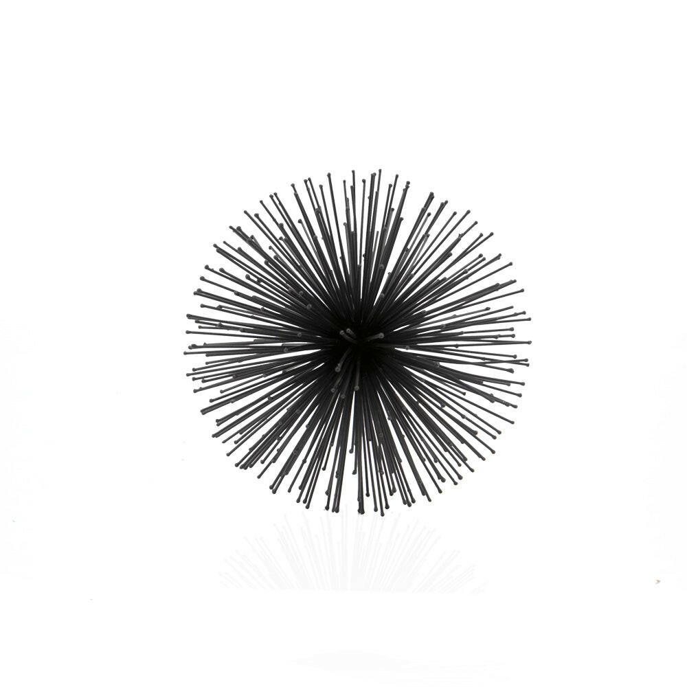 Erizo Spiked Medium Black Sphere - FurniFindUSA