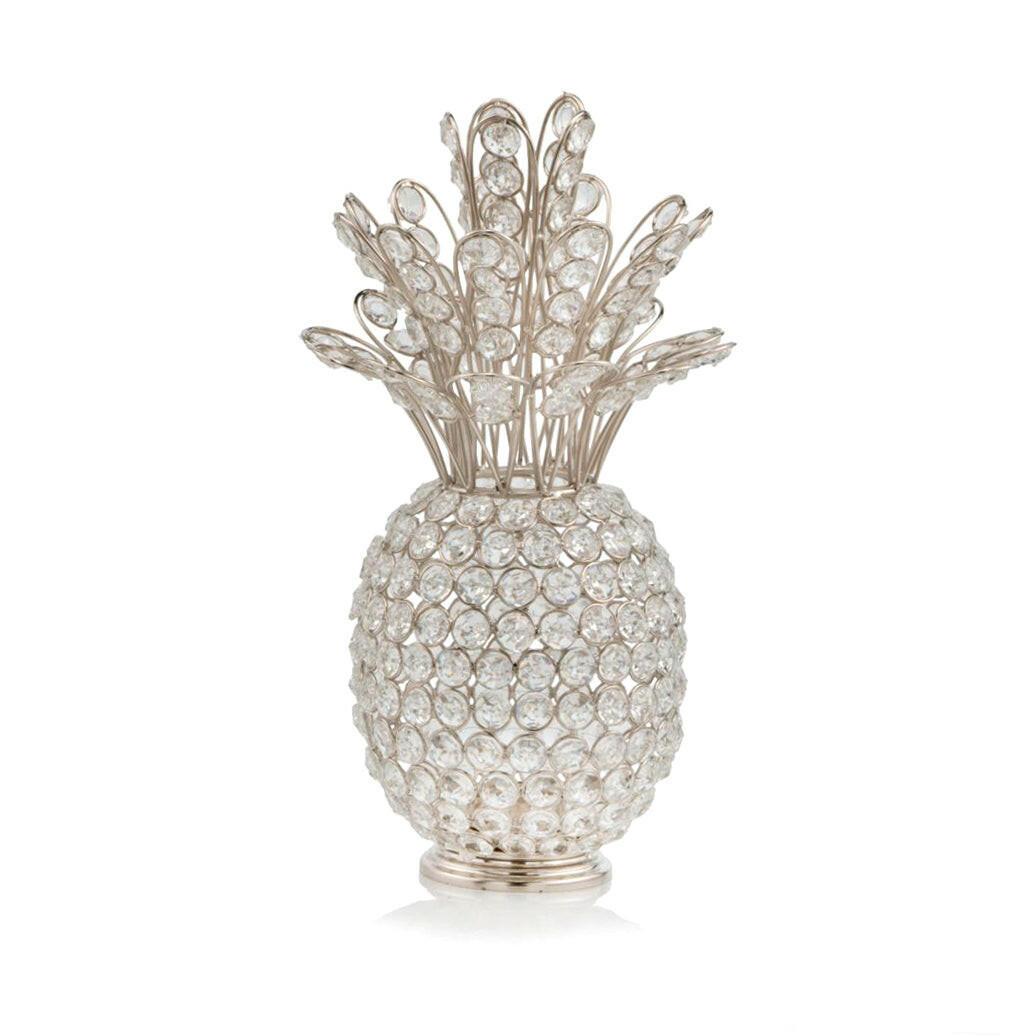 Pina SM Cristal Silver Pineapple - FurniFindUSA