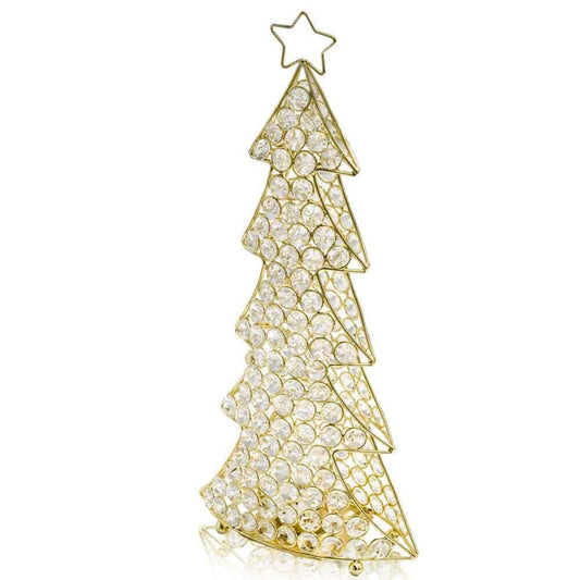 Corteza Cristal Gold Christmas Tree - FurniFindUSA