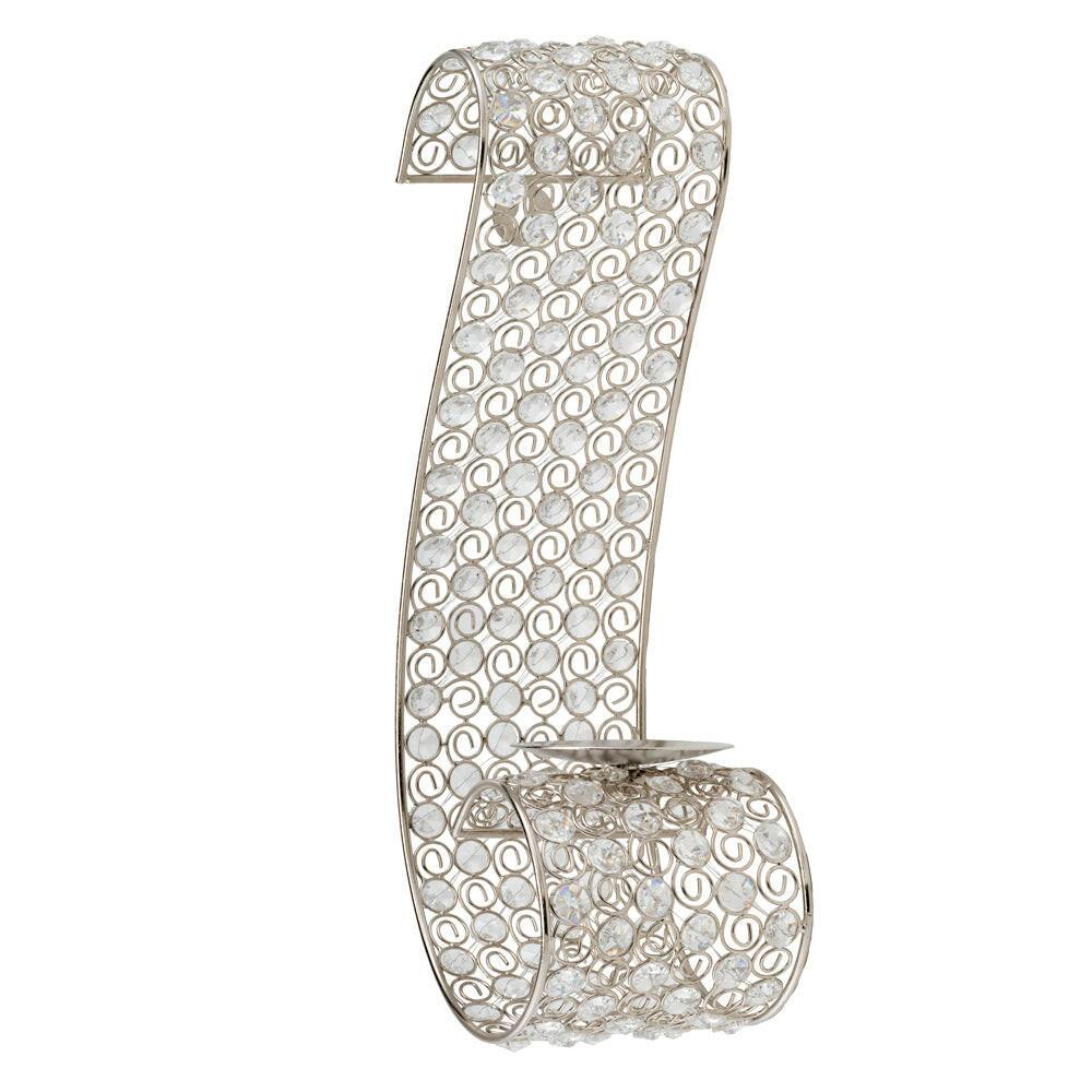 Voluta Cristal Scroll Wall Sconce - FurniFindUSA