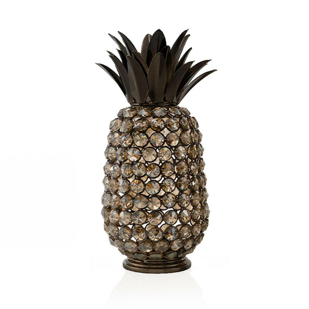 Pina Oja Cristal Black Nickel Pineapple - FurniFindUSA