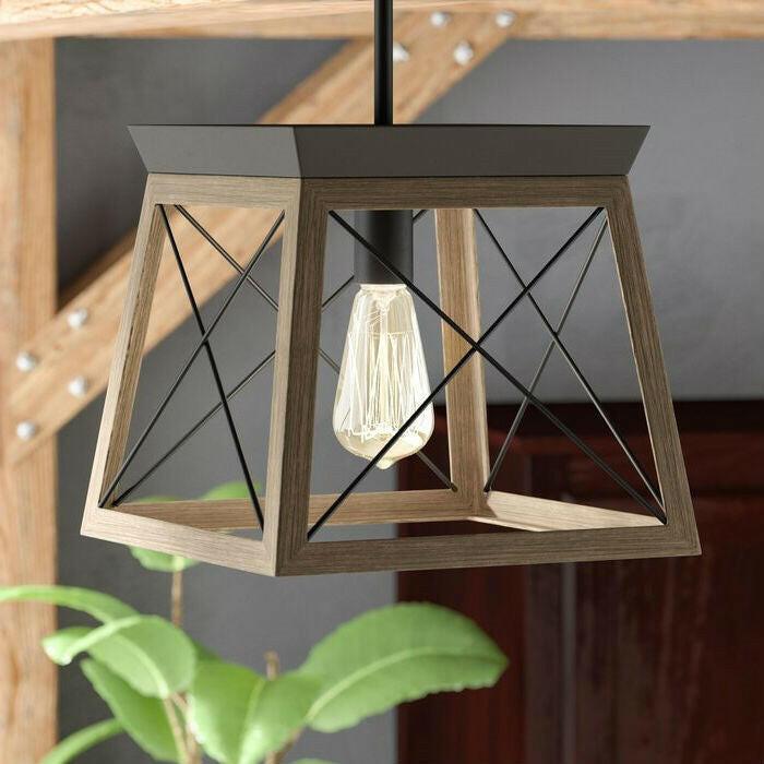 Antique Bronze Dimmable Light Lantern Geometric Chandelier - FurniFindUSA