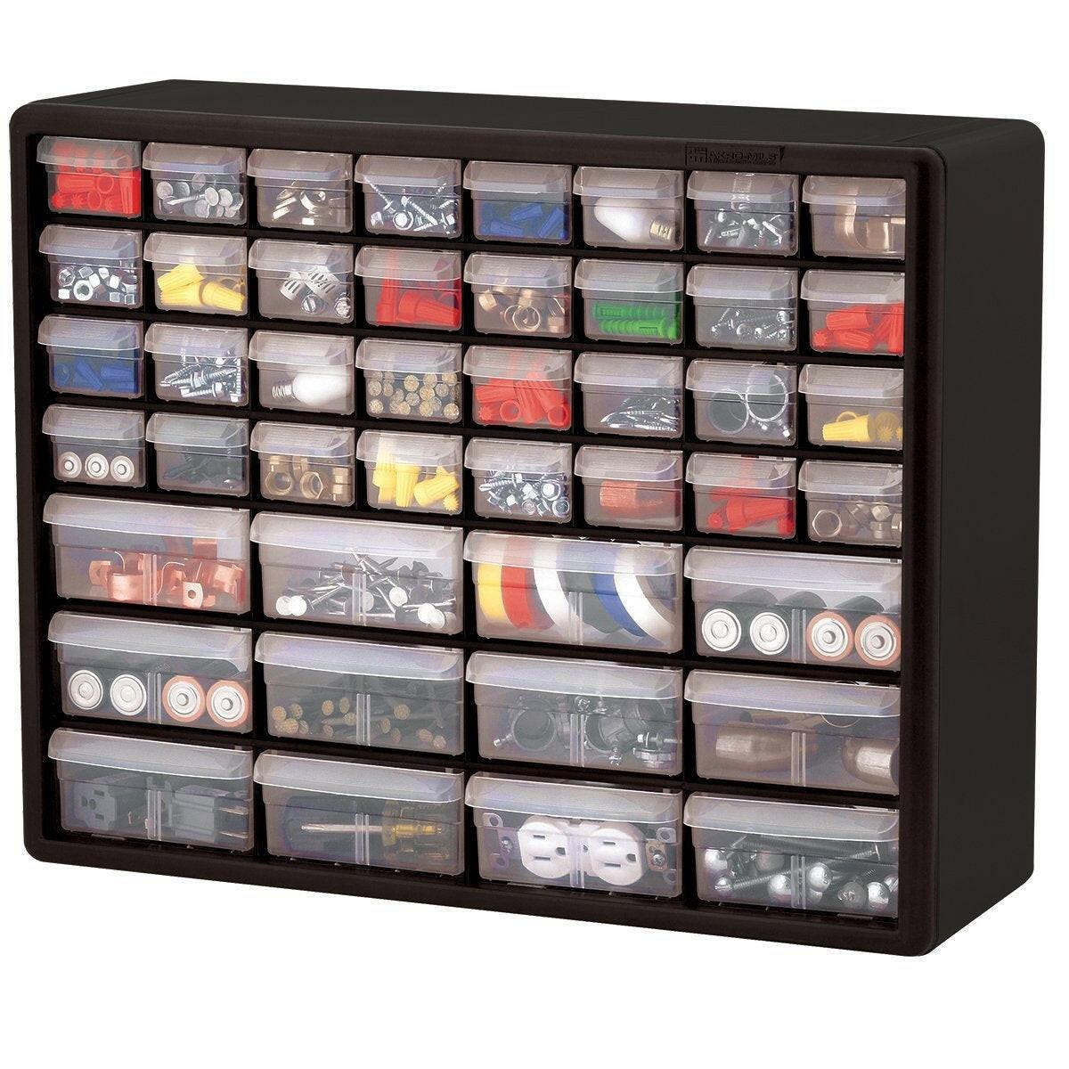 Hardware Craft Fishing Garage Storage Cabinet in Black with Drawers - FurniFindUSA