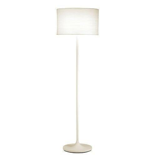 Modern Floor Lamp with White Paper Drum Shade - FurniFindUSA