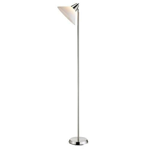 Contemporary Swivel Floor Lamp with Bowl Shade in Satin Steel Finish - FurniFindUSA