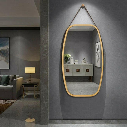 30.5 Inch Bamboo Wall Mounted Bathroom Mirror - FurniFindUSA