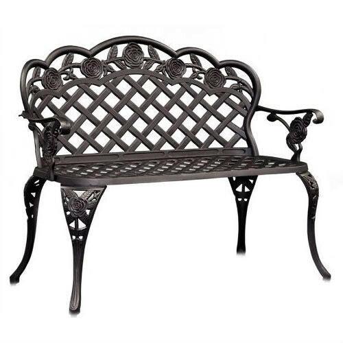 Cast Aluminum Outdoor Garden Bench - FurniFindUSA