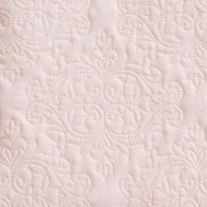 King Size 100-Percent Cotton 3-Piece Quilt Bedspread Set in Blush Pink - FurniFindUSA