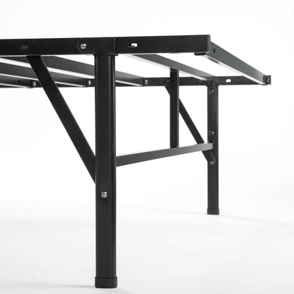 Twin XL Sturdy Metal Platform Bed Frame in Black - FurniFindUSA