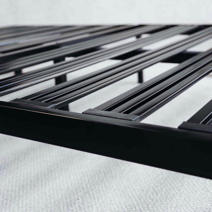Twin size Heavy Duty Metal Platform Bed Frame with Wide Steel Slats - FurniFindUSA
