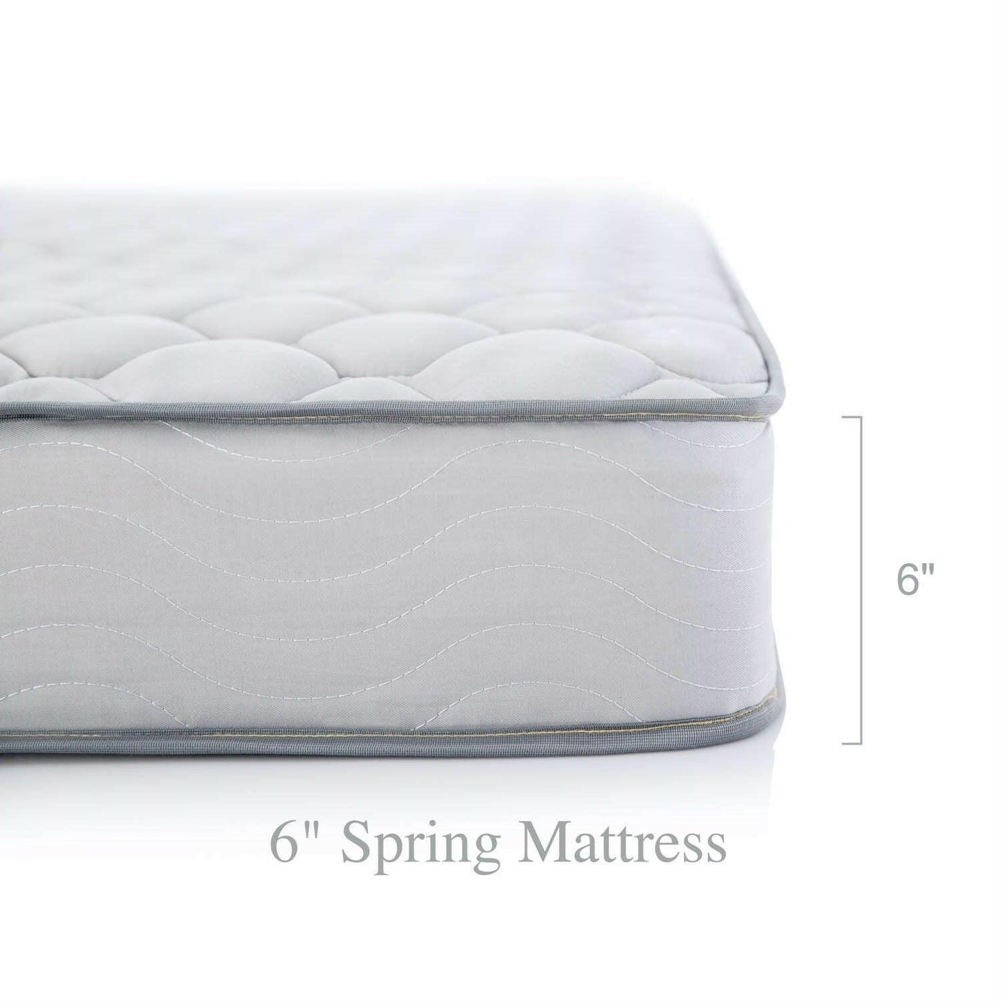 California King 6-inch Thick Innerspring Mattress with Quilted Cover - Medium Firm - FurniFindUSA
