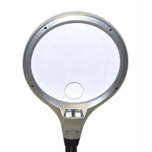 LED Illuminated 2X Magnifying Glass / Desk Lamp - FurniFindUSA