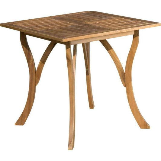 Outdoor Solid Wood 31.5 inch Square Patio Dining Table - FurniFindUSA