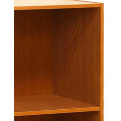 Modern 3-Shelf Bookcase in Light Cherry Wood Finish - FurniFindUSA