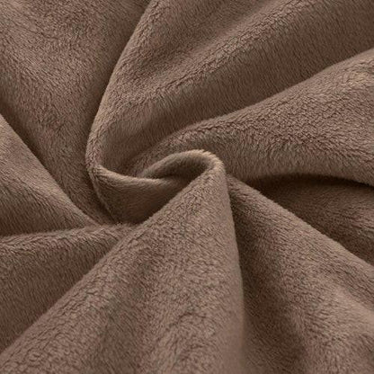 King Plush Microfiber Reversible Comforter Set in Chocolate - FurniFindUSA