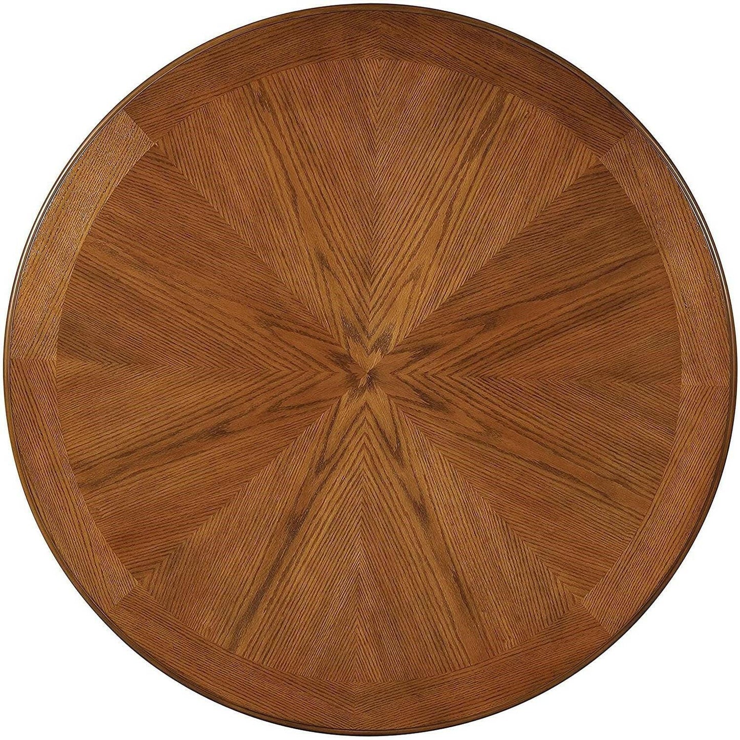 Modern 48-inch Round Dining Table in Medium Walnut Wood Finish - FurniFindUSA