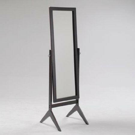 Full Length Cheval Mirror in Espresso Finish - FurniFindUSA