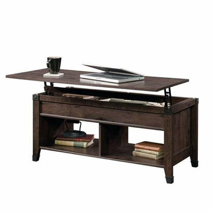 Dark Brown Lift-Top Multi Purpose Coffee Table - FurniFindUSA