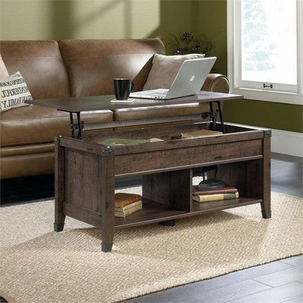 Dark Brown Lift-Top Multi Purpose Coffee Table - FurniFindUSA