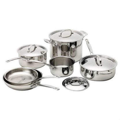 10-Piece Stainless Steel Cookware Set - FurniFindUSA