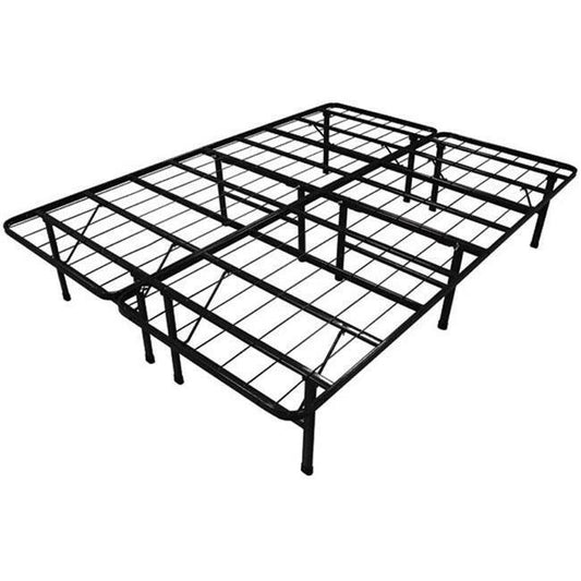 Queen-size Steel Folding Metal Platform Bed Frame - FurniFindUSA