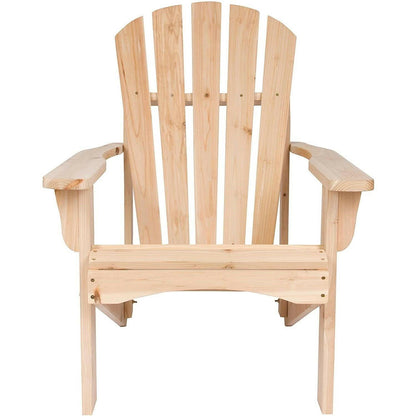 Ergonomic Natural Cedar Wood Adirondack Chair - FurniFindUSA