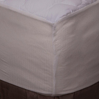 King size Plush Bamboo Baffle Box Stitch Mattress Pad / Topper - FurniFindUSA