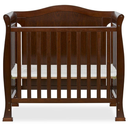 Solid Wood 3-in-1 Convertible Baby Crib Toddler Bed Daybed in Dark Brown Finish - FurniFindUSA