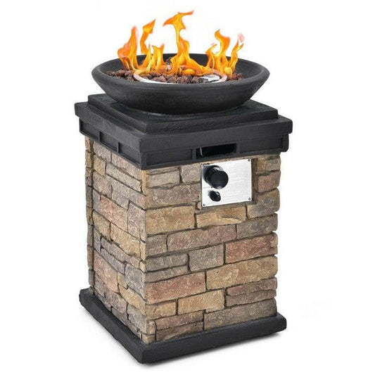 Outdoor Propane Fire Bowl Fire Pit Patio Heater - FurniFindUSA