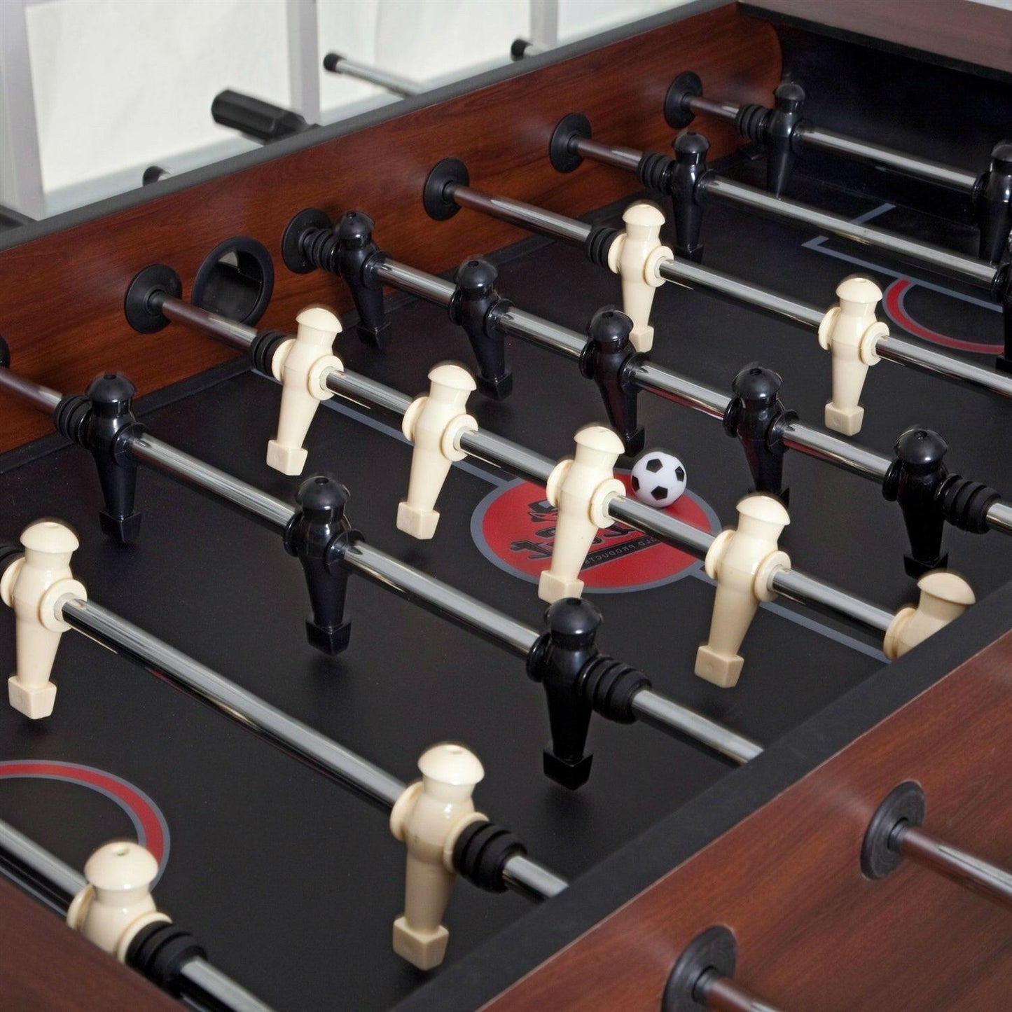 Game Time 55-inch Foosball Table with 4 Soccer Balls - FurniFindUSA