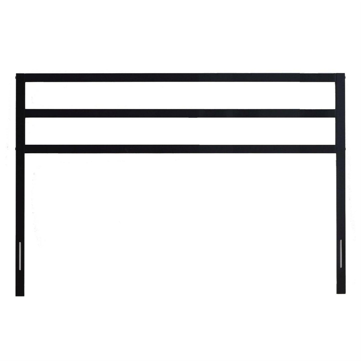 Full size Modern Headboard in Matte Black Metal Finish - FurniFindUSA