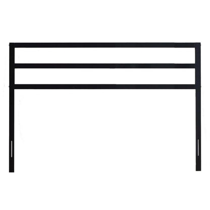 Full size Modern Headboard in Matte Black Metal Finish - FurniFindUSA