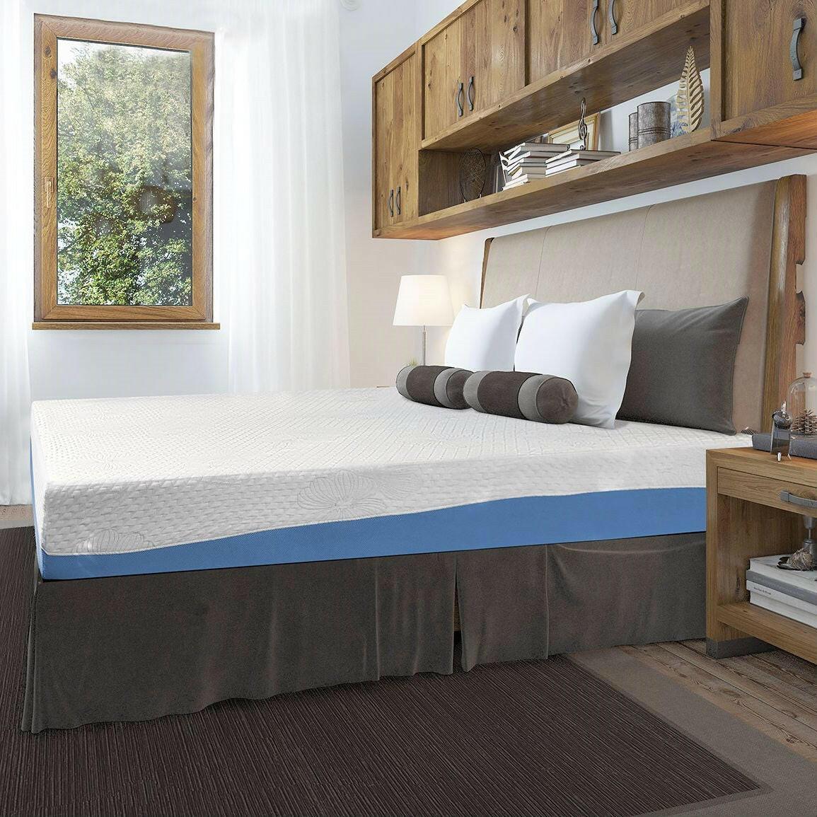 Full size 10-inch Memory Foam Mattress with Gel Infused Comforter Layer - FurniFindUSA