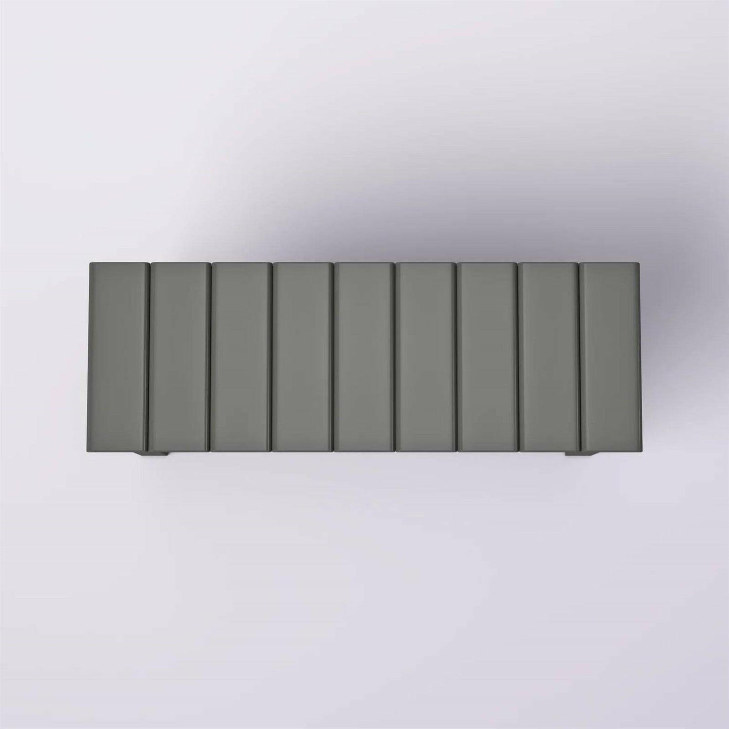 Grey Wood 2-Shelf Shoe Rack Storage Bench For Entryway or Closet - FurniFindUSA