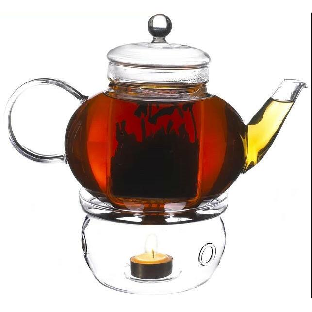 Borosilicate Glass 1.32 Quart Teapot with Removable Infuser - FurniFindUSA