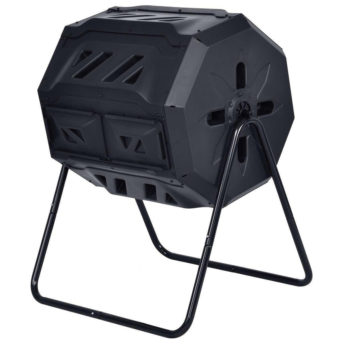 Outdoor 43-Gallon Compost Bin Tumbler Home Garden Composter - FurniFindUSA