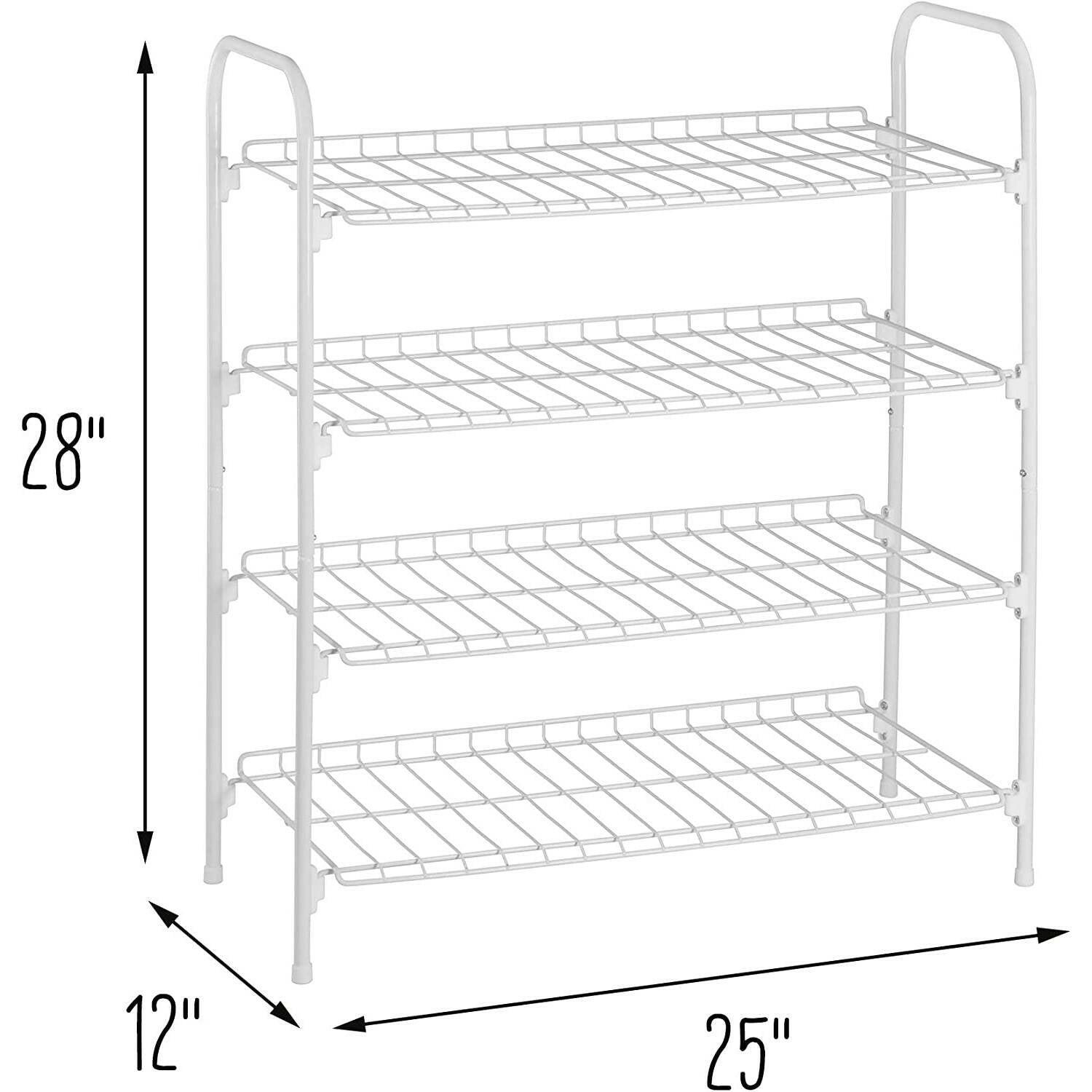 Don Hierro Tidy Portable Shoe Rack White Color