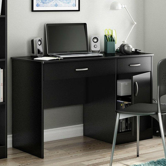 Home Office Work Desk in Black Finish - FurniFindUSA