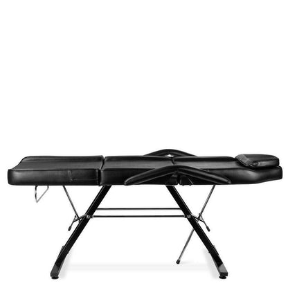 Black Adjustable Massage Bed Salon Chair w/ Hydraulic Stool - FurniFindUSA