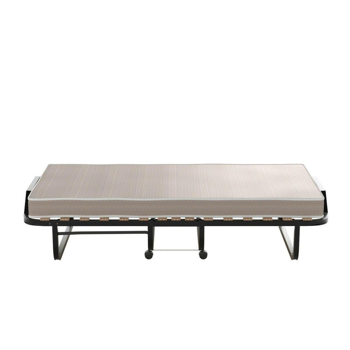 Rollaway Bed with Casters Wheels and Folding Memory Foam Mattress - FurniFindUSA