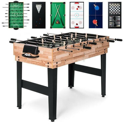 10-in-1 Combo Game Room Table Set Pool, Foosball, Ping Pong, Chess - FurniFindUSA