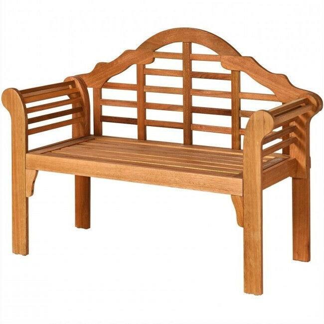 FarmHome Folding 2 Seater Garden Eucalyptus Bench - FurniFindUSA