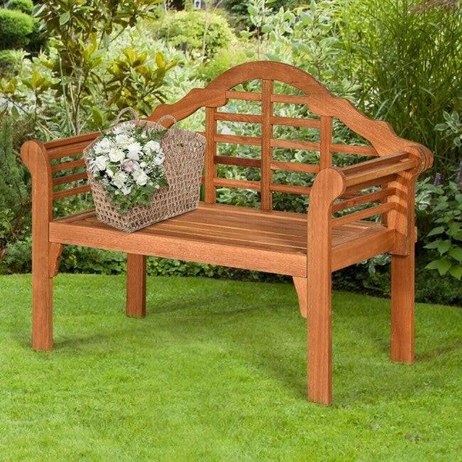 FarmHome Folding 2 Seater Garden Eucalyptus Bench - FurniFindUSA