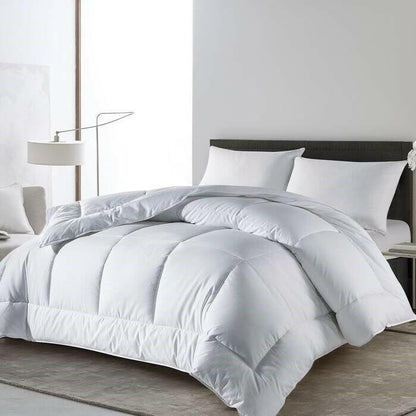 King Size All Seasons Soft White Polyester Down Alternative Comforter - FurniFindUSA