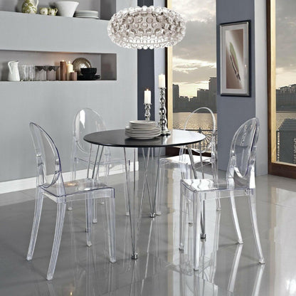 Stackable Clear Acrylic Dining Chair for Indoor or Outdoor Use - FurniFindUSA